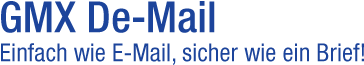 De-Mail von GMX - Sicher wie ein Brief