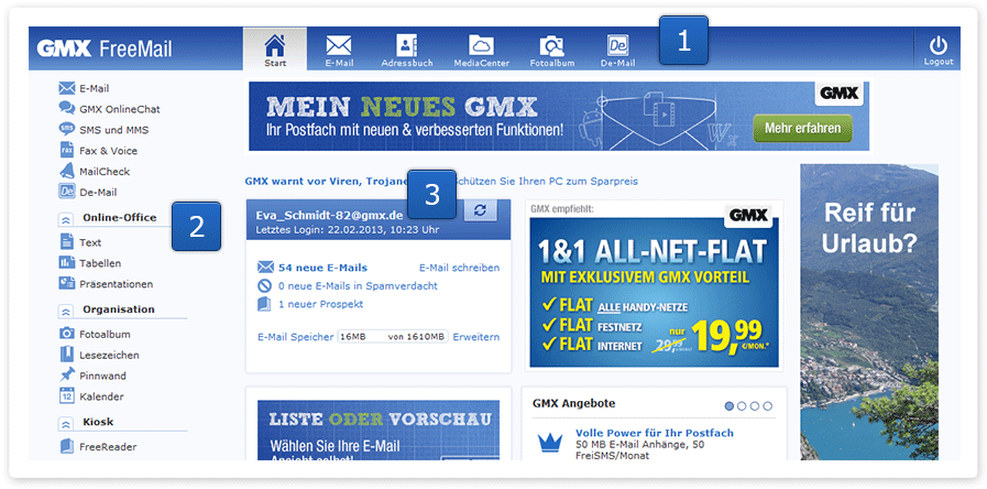 ein gmx login